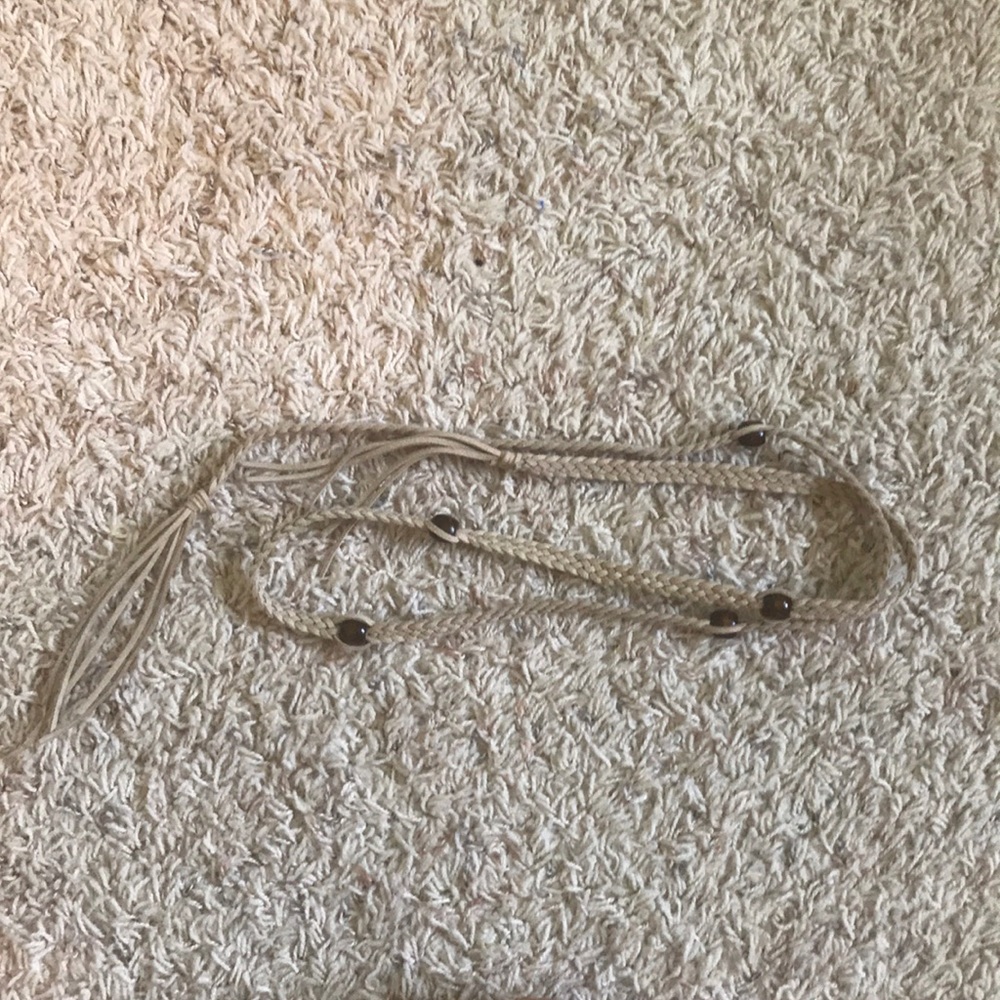 Tan Beaded Belt